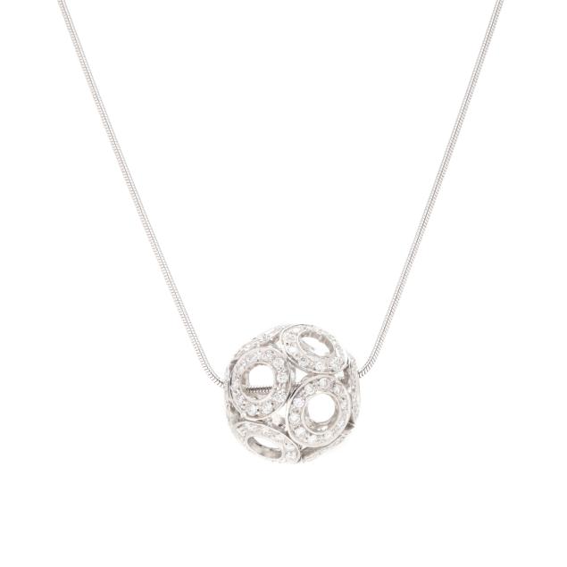 white-gold-and-diamond-pendant-necklace