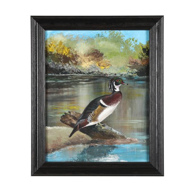 duane-raver-jr-nc-1927-2022-standing-wood-duck