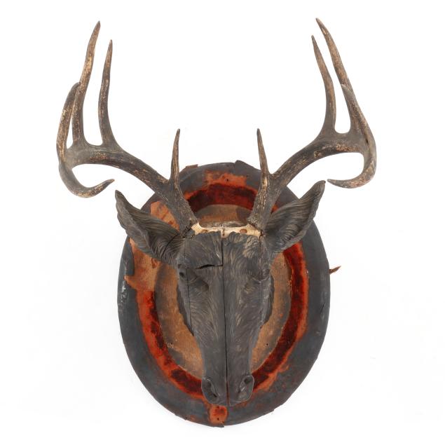 attributed-to-black-forest-carved-deer-head-wall-mount