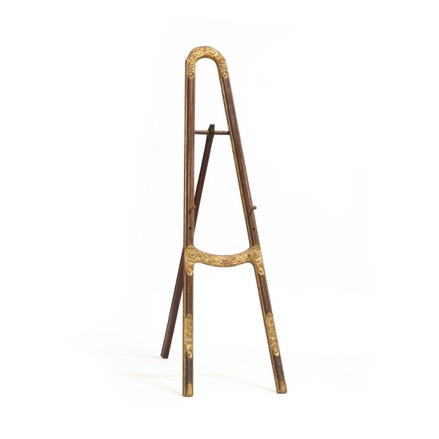 art-nouveau-parcel-gilt-mahogany-easel