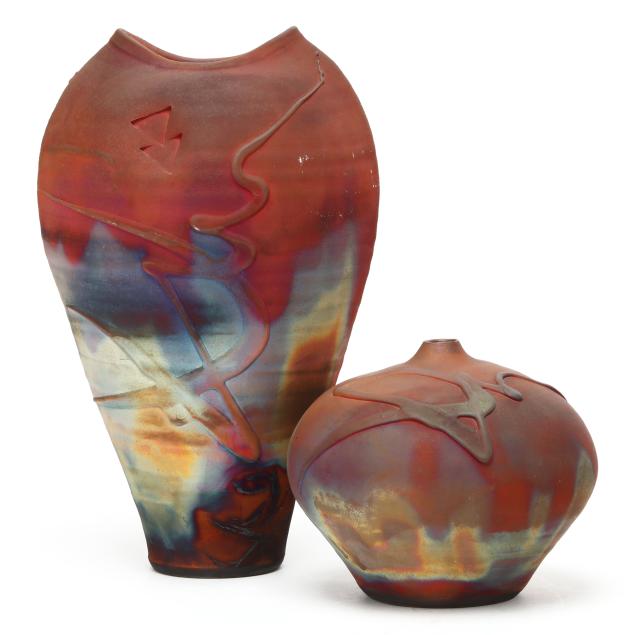 kerry-gonzalez-nc-two-raku-vases