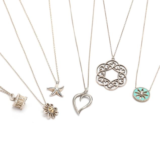 six-sterling-silver-pendant-necklaces-tiffany-co