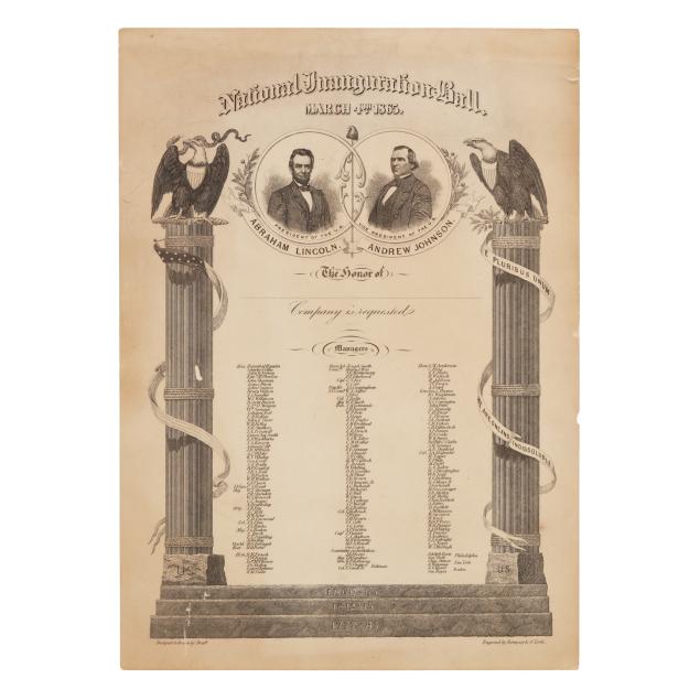 invitation-to-the-lincoln-johnson-national-inaugural-ball-march-4th-1865