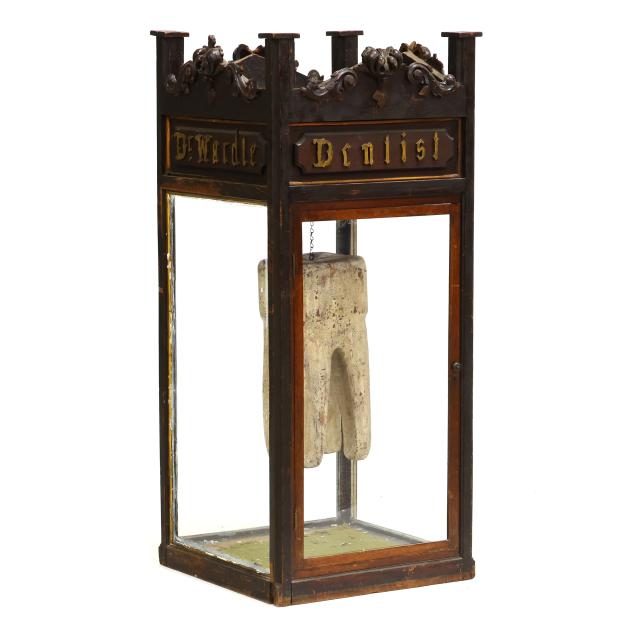 unusual-antique-dentist-trade-sign-cabinet