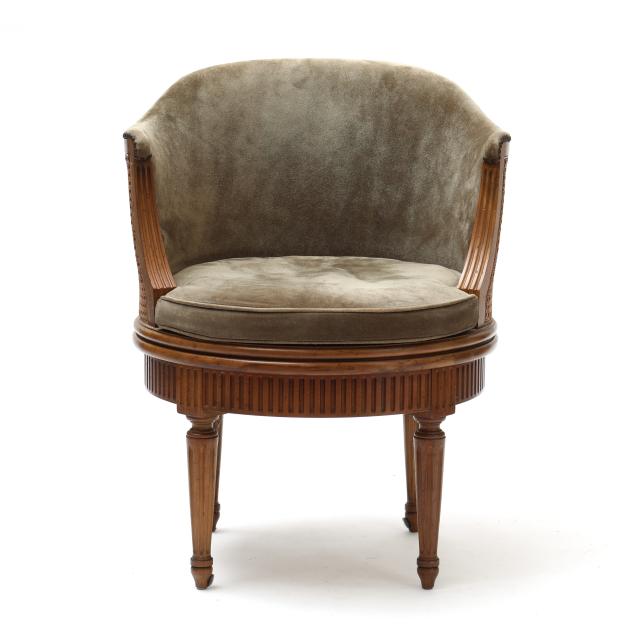 baker-louis-xvi-style-barrel-back-revolving-chair