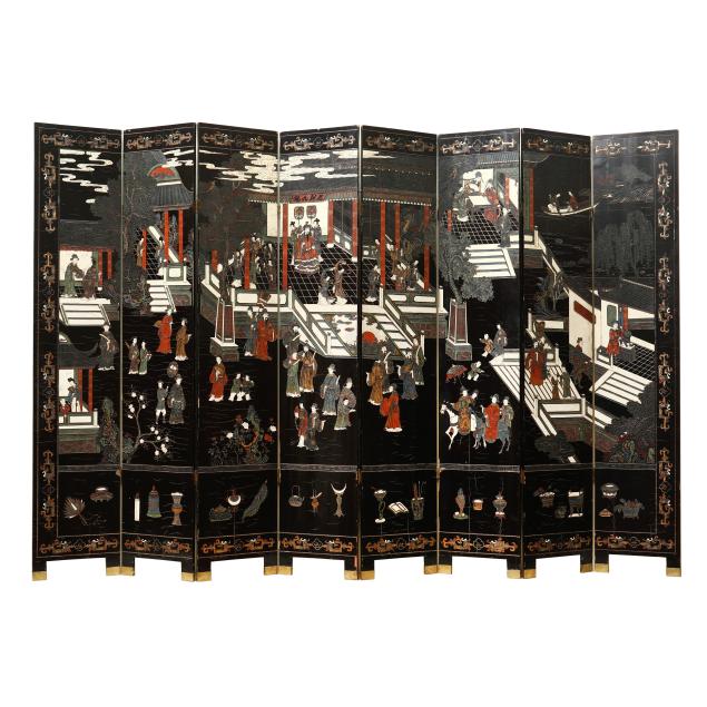 large-chinese-coromandel-eight-panel-floor-screen