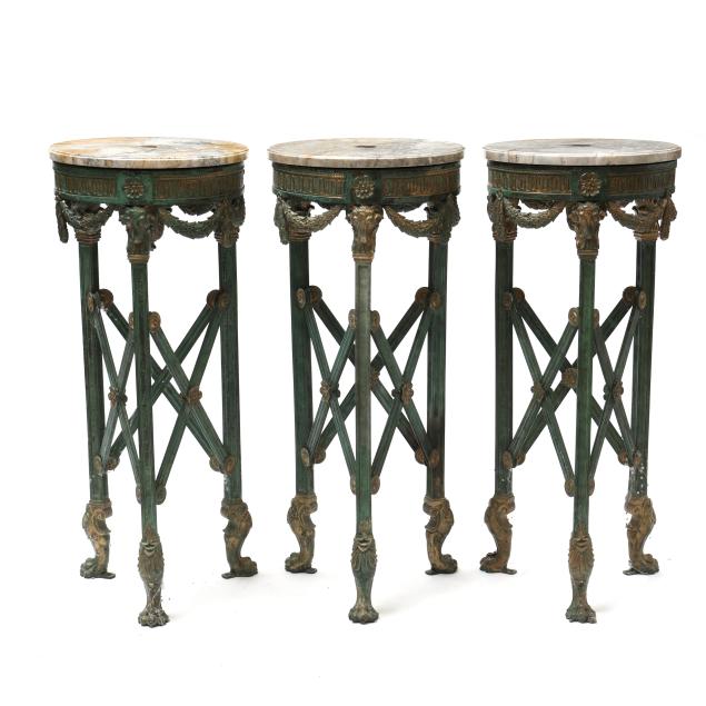 set-of-three-directoire-style-marble-top-and-gilt-bronze-tall-gueridon