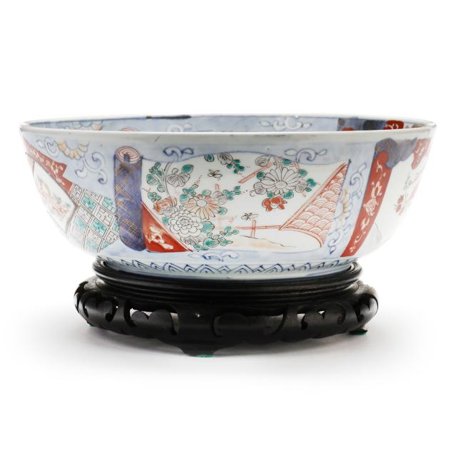 japanese-imari-porcelain-punch-bowl