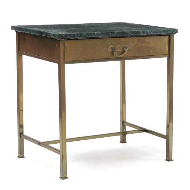 antique-continental-marble-top-and-brass-writing-table