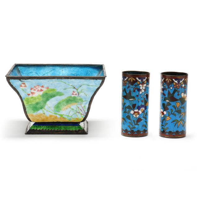 three-chinese-cloisonne-items
