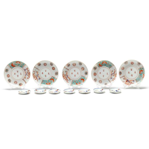 group-of-japanese-imari-porcelain