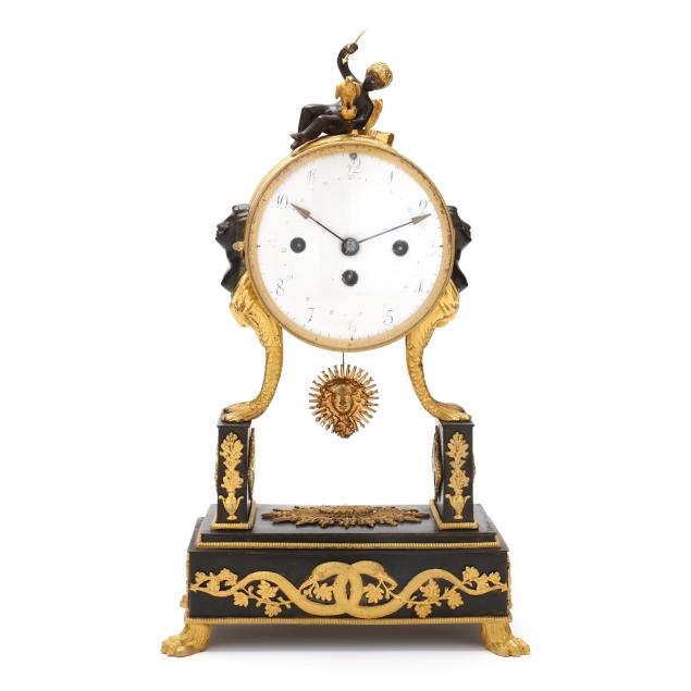 viennese-empire-patinated-and-gilt-bronze-mantel-clock