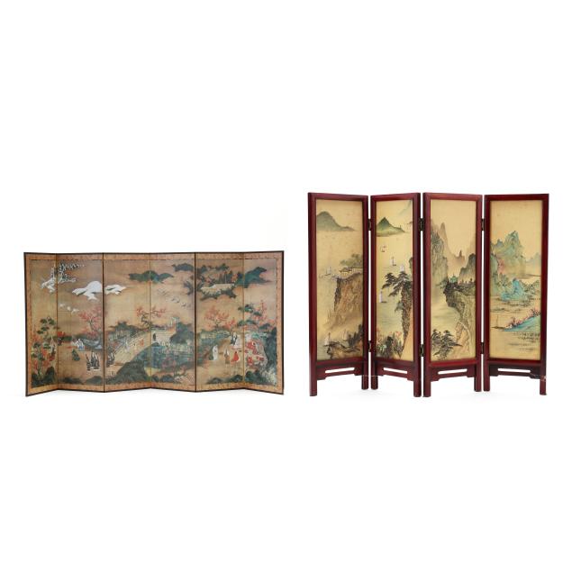 two-contemporary-chinese-table-top-screens