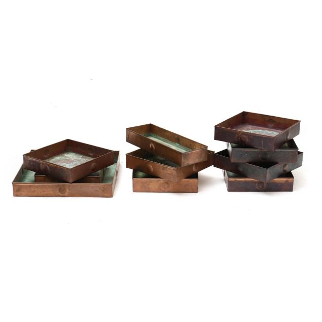 ten-vintage-copper-trays