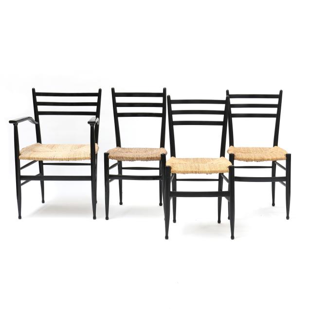 gio-ponti-set-of-four-ladder-back-chairs