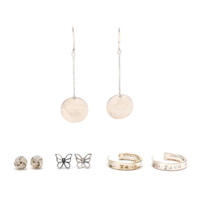 four-pairs-sterling-silver-earrings-tiffany-co
