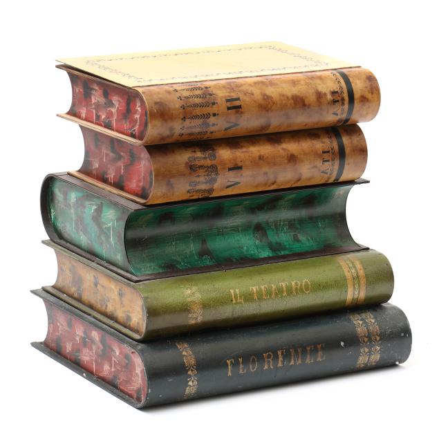 italian-tole-faux-book-side-table