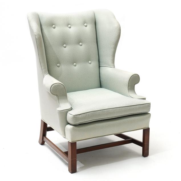 chippendale-style-upholstered-easy-chair