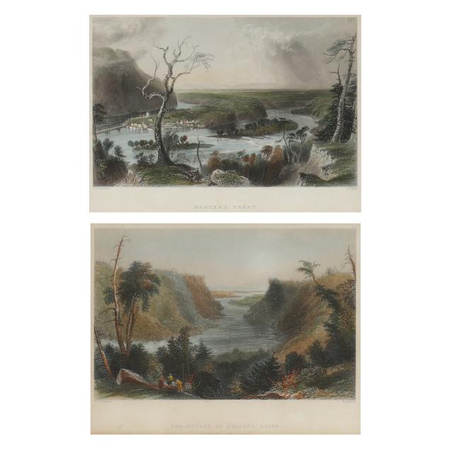 william-h-bartlett-british-1809-1854-i-niagara-falls-i-i-harper-s-ferry-i-two-works