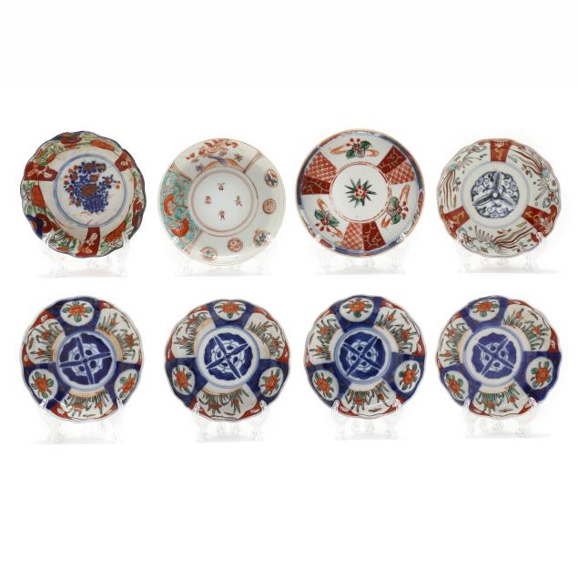 eight-japanese-imari-porcelain-dishes