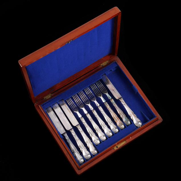 victorian-silver-plated-fish-service