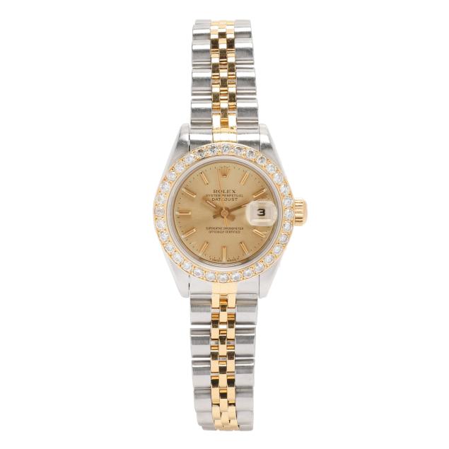 lady-s-stainless-steel-and-gold-i-lady-datejust-i-chronograph-watch-rolex