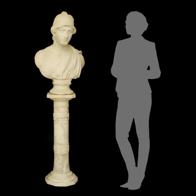 classical-style-carved-marble-bust-of-a-greco-roman-soldier-on-pedestal