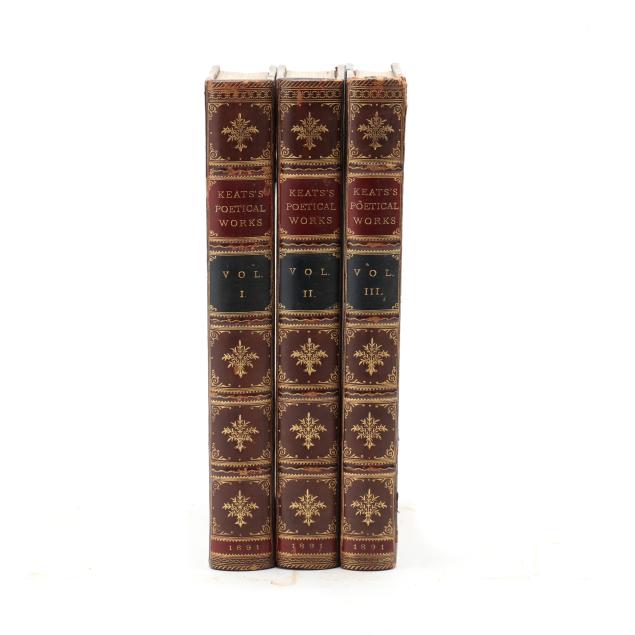 a-handsomely-bound-set-of-john-keats-s-poetical-works