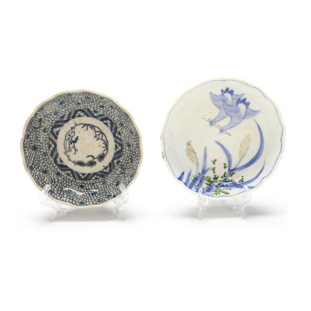 two-japanese-porcelain-footed-dishes