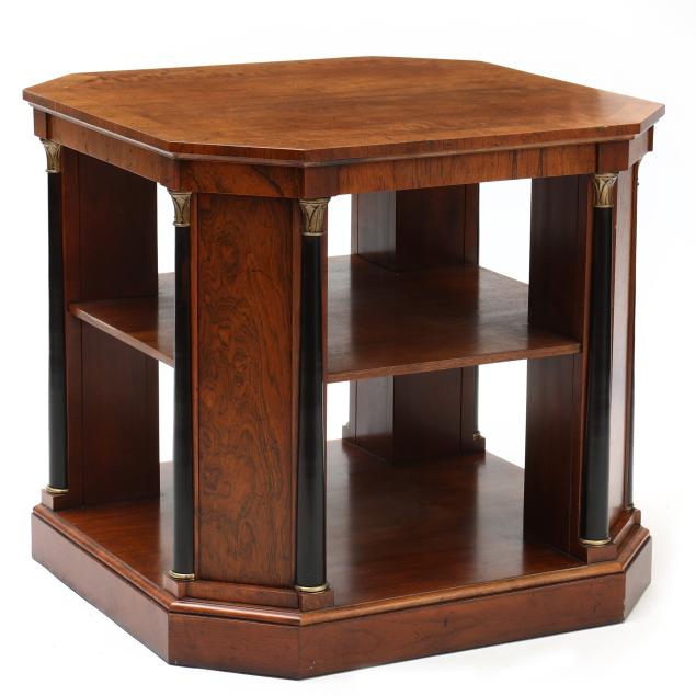 neoclassical-style-burl-wood-side-table