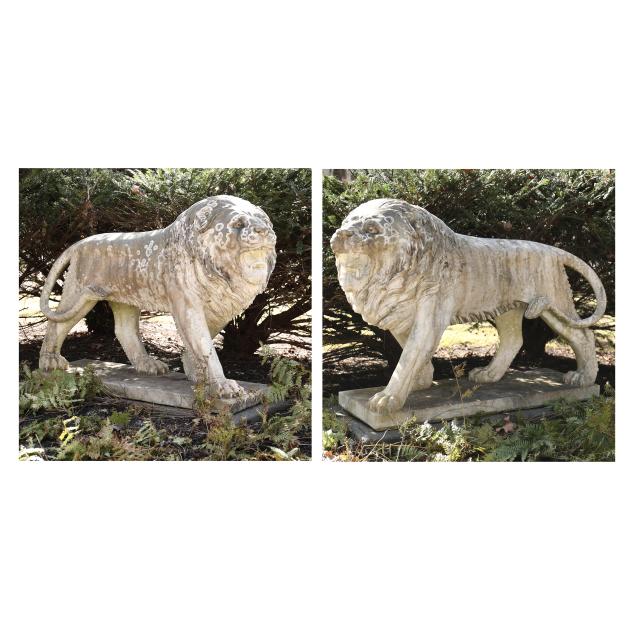 pair-of-palatial-carved-marble-lion-statues