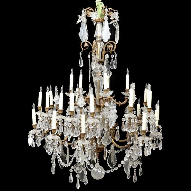 large-louis-xv-style-drop-prism-and-gilt-metal-chandelier