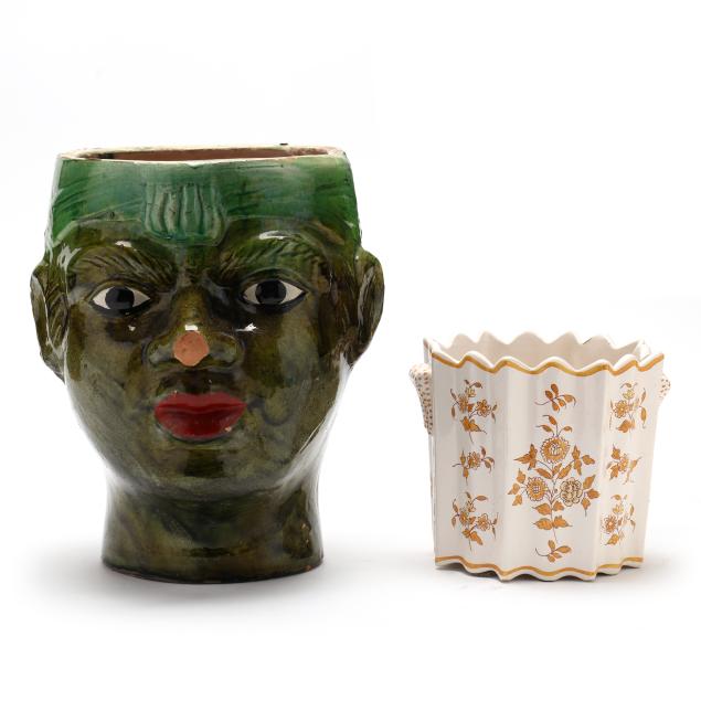 two-glazed-pottery-jardinieres