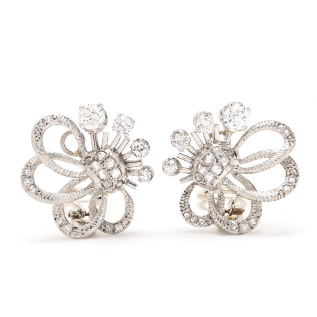 platinum-and-diamond-earrings