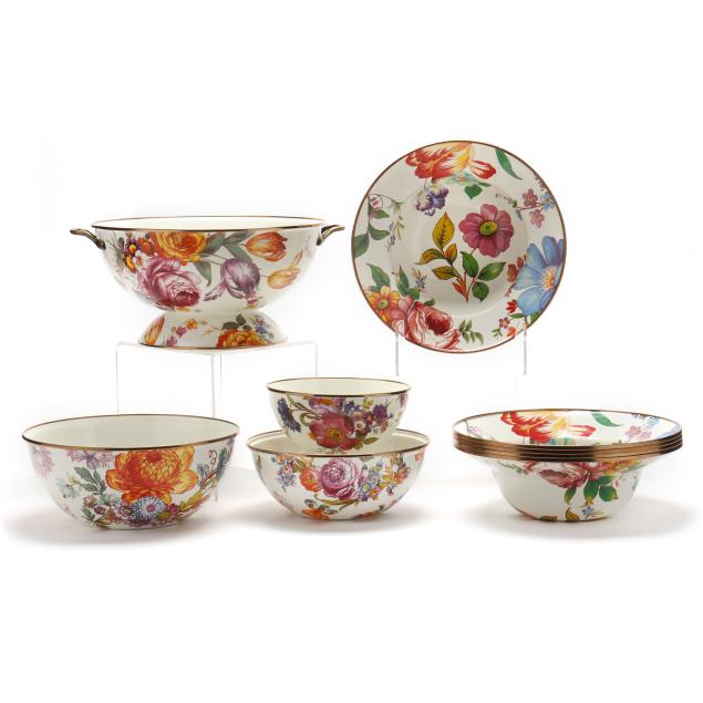 mackenzie-childs-assorted-i-white-flower-market-i-bowls