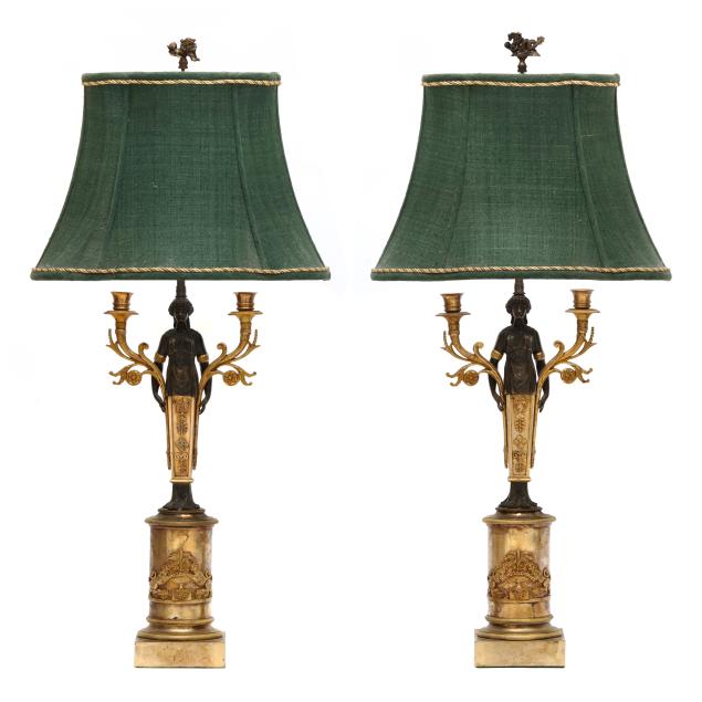 a-pair-of-directoire-bronze-figural-candelabra-now-as-table-lamps