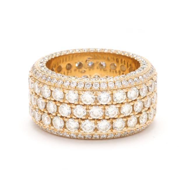 wide-gold-and-diamond-set-eternity-band