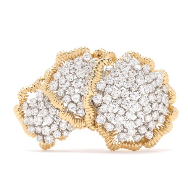 platinum-and-gold-and-diamond-flower-cluster-brooch