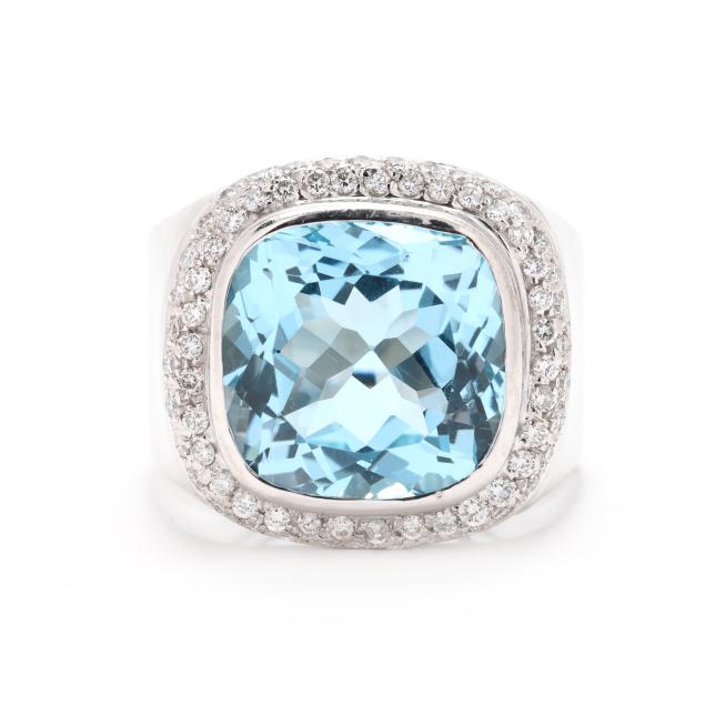 white-gold-blue-topaz-and-diamond-ring