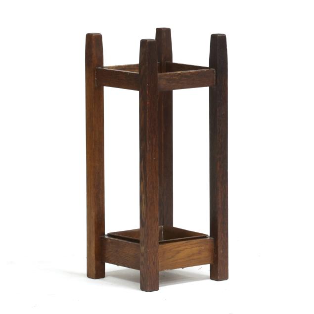 manner-of-gustav-stickley-mission-oak-umbrella-stand
