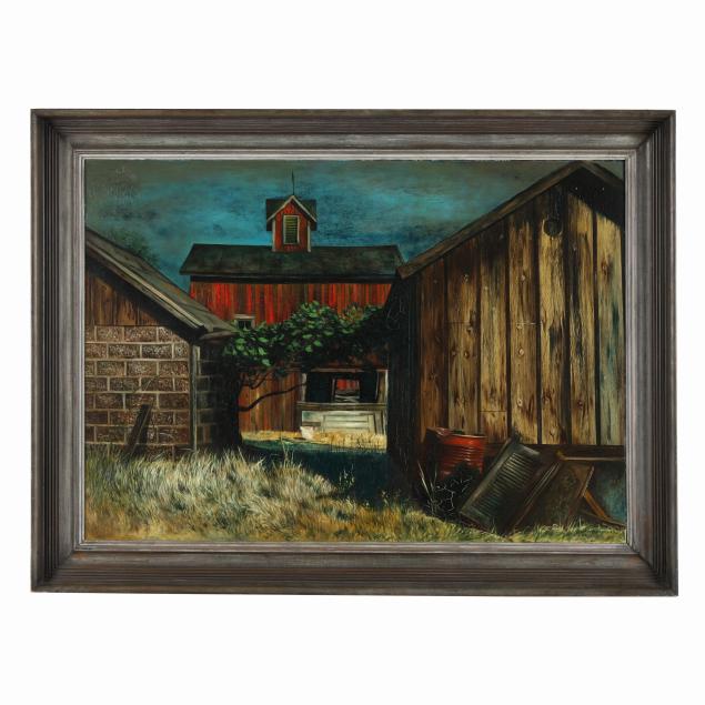 anthony-vaiksnoras-american-1918-1973-farm-scene