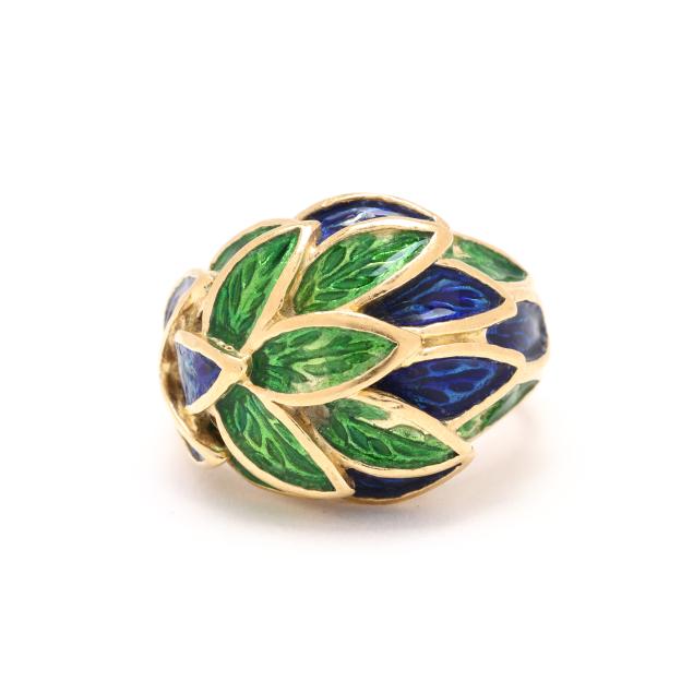 gold-and-enamel-ring