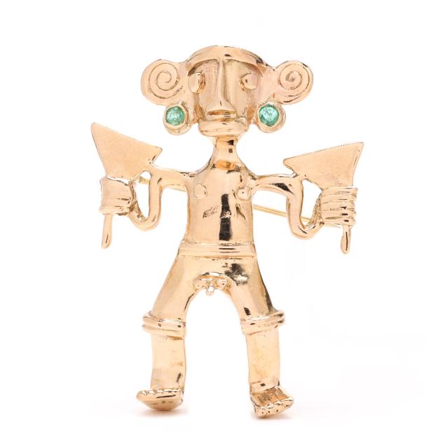 gold-pre-columbian-style-pendant-brooch