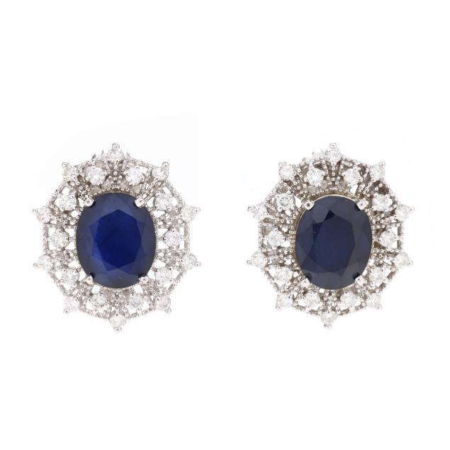 white-gold-sapphire-and-diamond-earrings