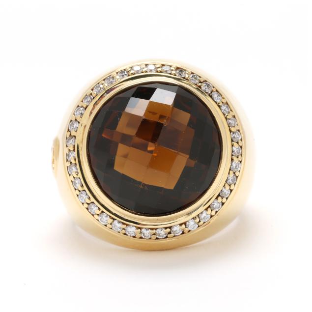 gold-smoky-quartz-and-diamond-ring-david-yurman