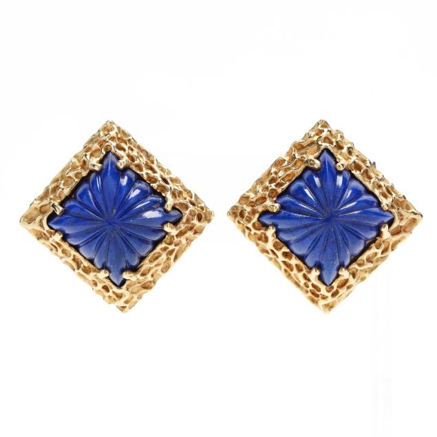 gold-and-carved-lapis-lazuli-earrings