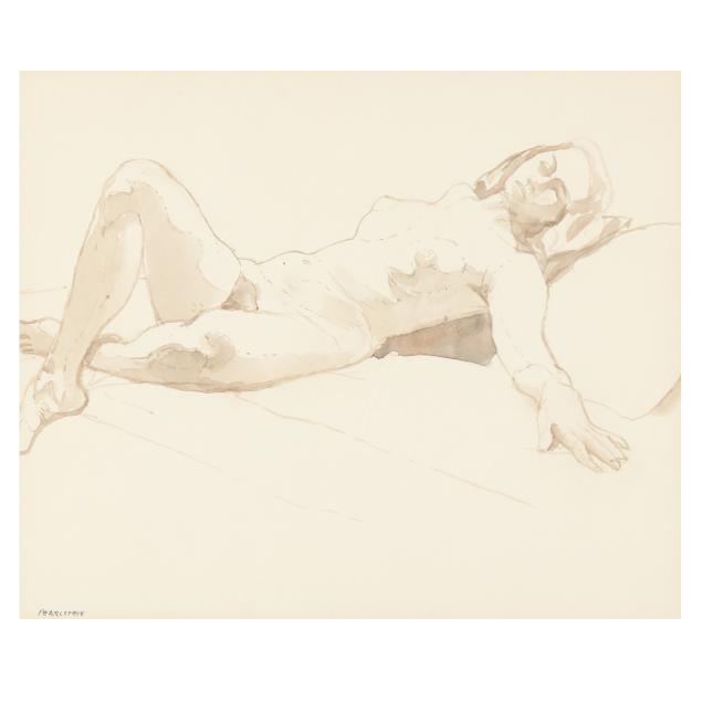 philip-pearlstein-american-1924-2022-reclined-female-nude