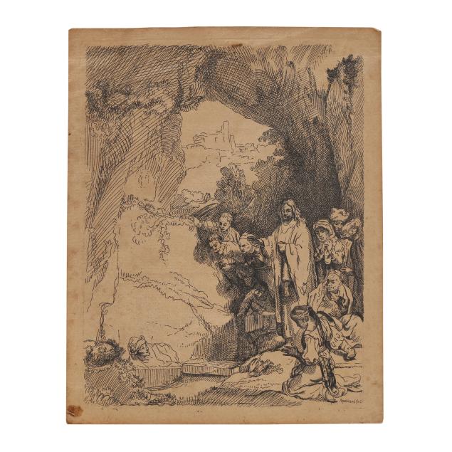 after-rembrandt-van-rijn-dutch-1606-1669-i-raising-of-lazarus-small-plate-i