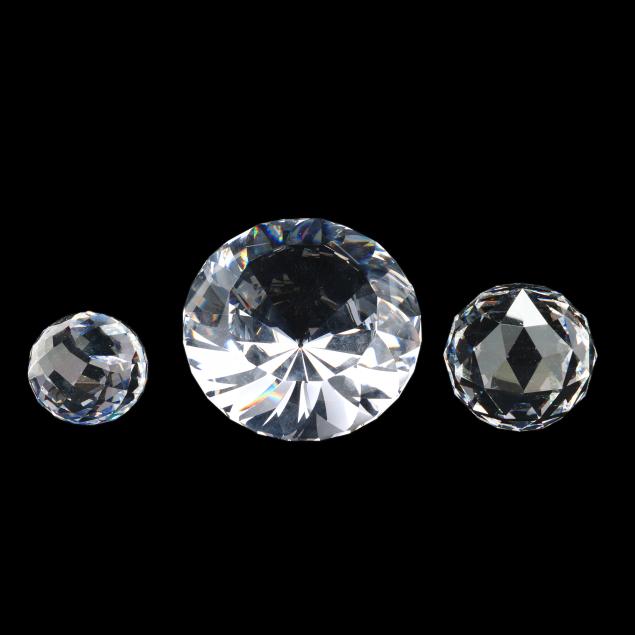 three-swarovski-crystal-paperweights
