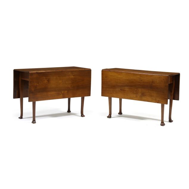 a-near-pair-of-southern-queen-anne-walnut-triffid-foot-drop-leaf-tables
